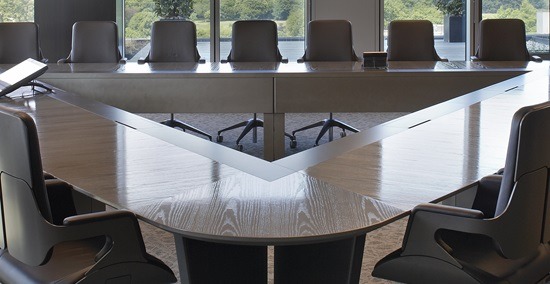 bespoke wood meeting table