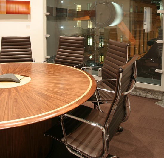 bespoke round meeting table